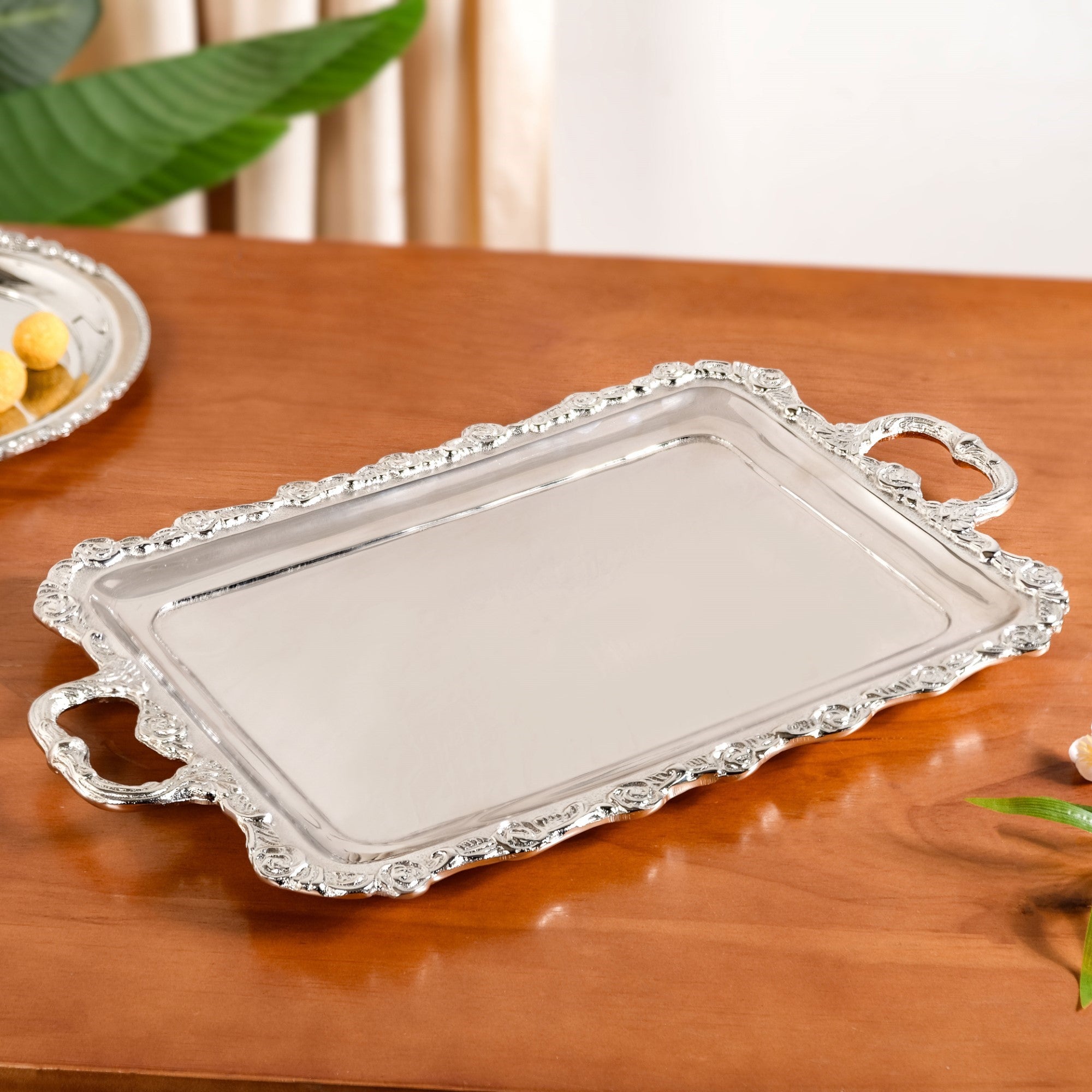 Plated Serving Dish Antique Silver Plated Tray With Handles
