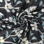 Black Floral Summer Scarf For Women