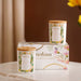 Plumeria Scented Candle Jar With Lid Set Of 2