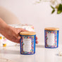 Sea Breeze Scented Candle Jar With Lid Set Of 2