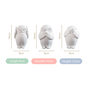 Wise Owl Resin Showpiece White Set Of 3