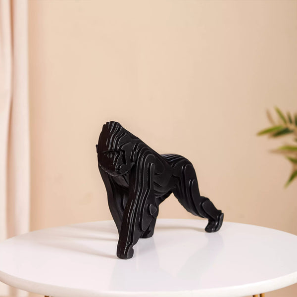 Modern Black Gorilla Showpiece