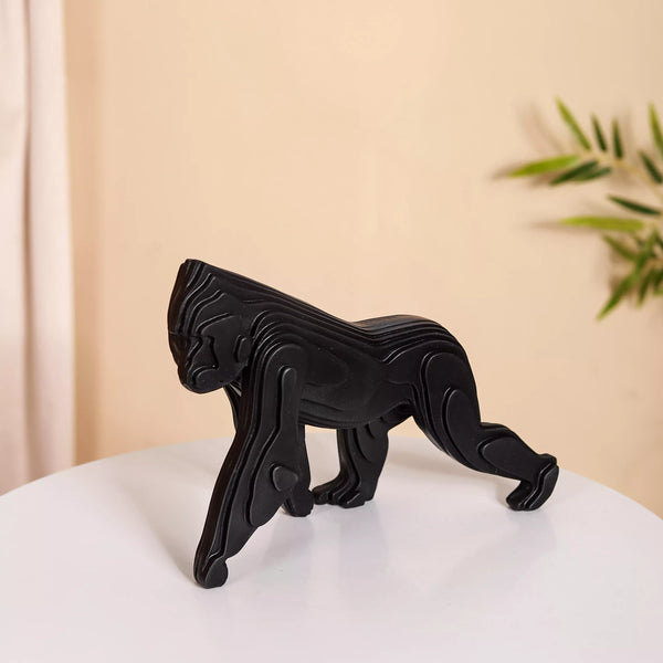Modern Black Gorilla Showpiece
