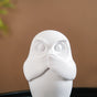Wise Owl Resin Showpiece White Set Of 3