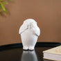 Wise Owl Resin Showpiece White Set Of 3