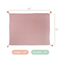 Pastel Pink Diamond Knit Throw For Couch