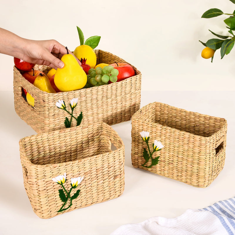 Sustainable Kauna Storage Baskets Set Of 3