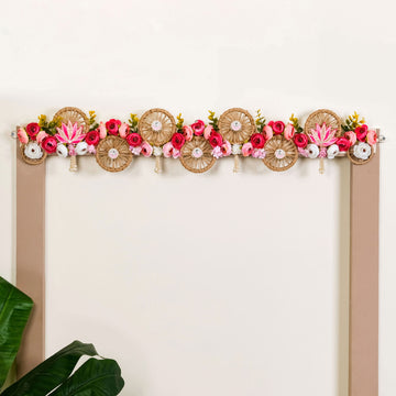 Sustainable Floral Pop Toran For Decoration