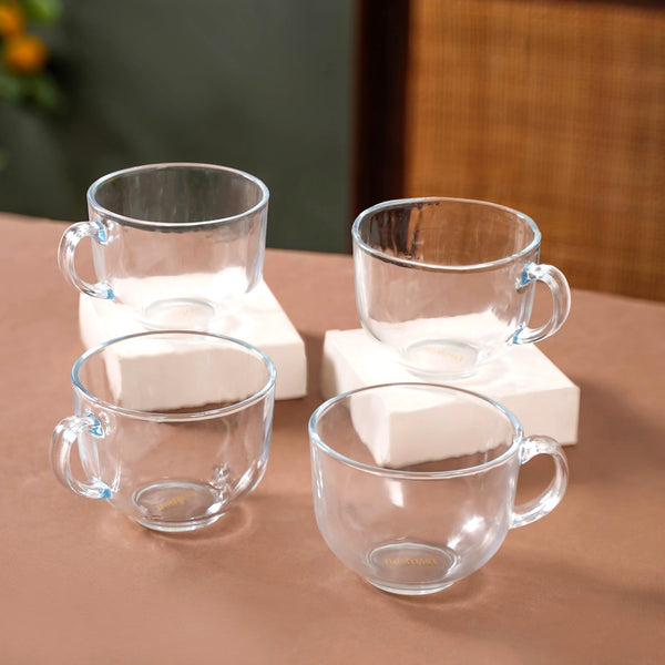 Glass Elegant Cup Set of 4 400ml