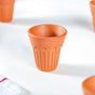 Real Bengal Terracotta Mini Kulhad Cup Set Of 12 60ml- Kulhad, tea cups, tea cup set, cutting chai glasses, tea cups with stand, terracotta tumblers