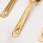 Hammered Texture Heart Measuring Spoon Set of 4