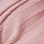 Pastel Pink Diamond Knit Throw For Couch