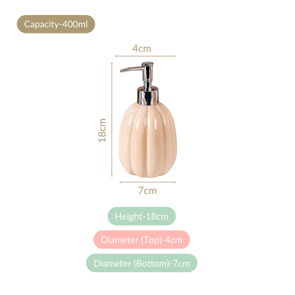 Glossy Handwash Dispenser Beige 400ml