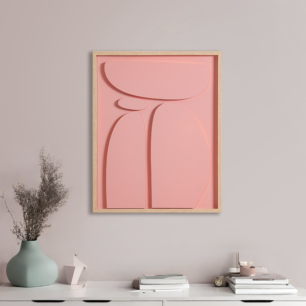 Minimalist 3D Wall Decor Artwork 20x16 Inch