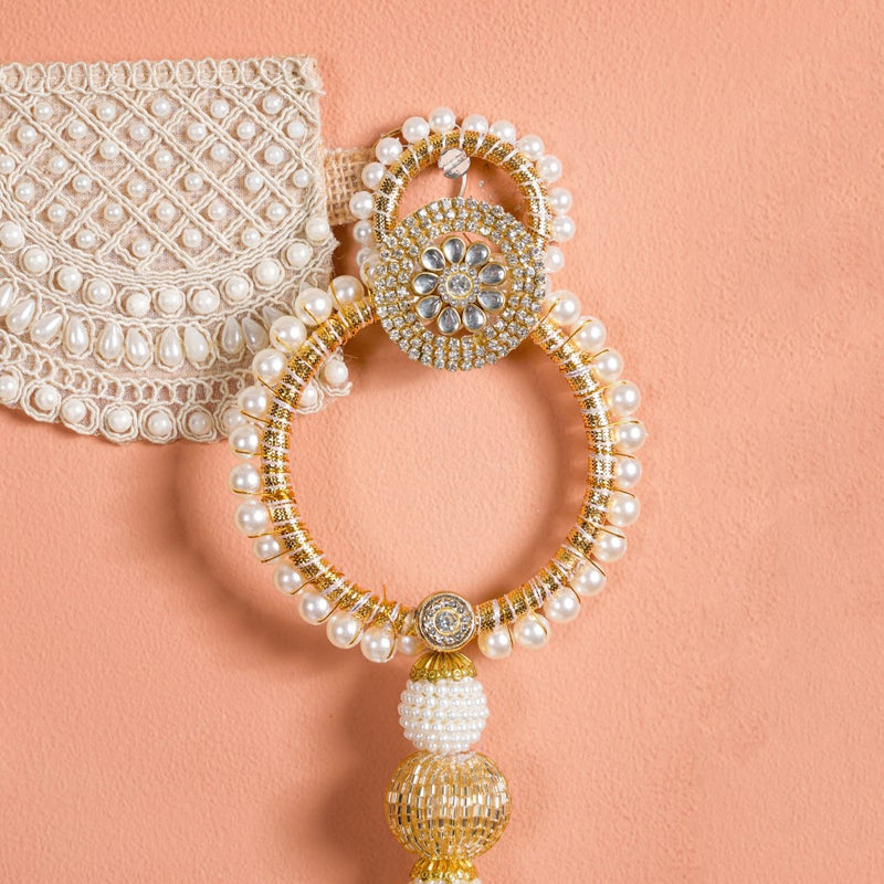 Pearl Toran and Door Hanging Set of 3 Off-White