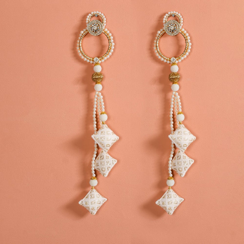 Pearl Toran and Door Hanging Set of 3 Off-White