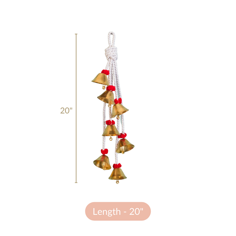 Seven Bell Festive Wall Hanging