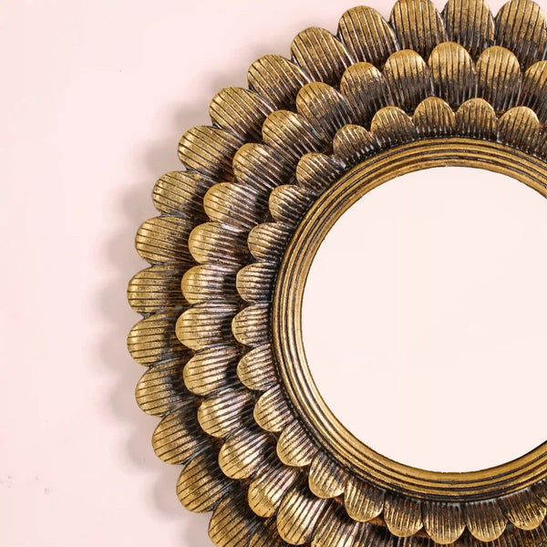 Ring Of Flowers Wall Mirror Decor