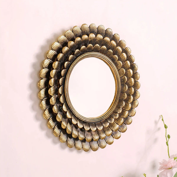 Ring Of Flowers Wall Mirror Decor