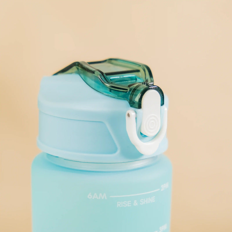 Set Of 3 Motivational Water Bottles Green Lavender- Water bottles, water bottle set, BPA free water bottles, water bottle with sipper