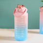 Sporty Motivational Water Bottles Set Of 3 Pink Blue- Water bottles, water bottle set, BPA free water bottles, water bottle with sipper