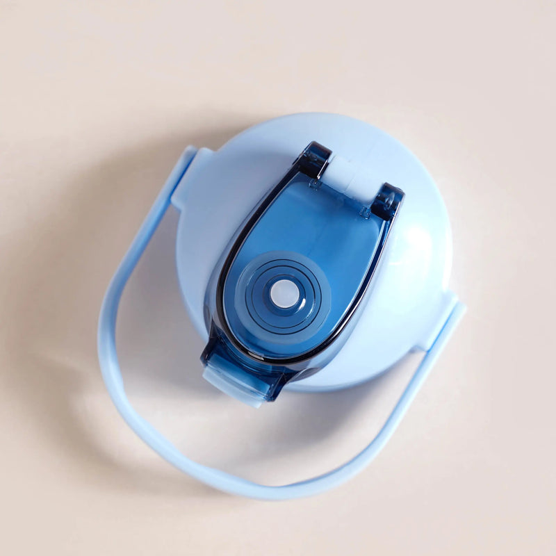 Motivational Water Bottles Set of 3 Blue Orange- Water bottles, water bottle set, BPA free water bottles, water bottle with sipper