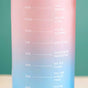 Sporty Motivational Water Bottles Set Of 3 Pink Blue- Water bottles, water bottle set, BPA free water bottles, water bottle with sipper