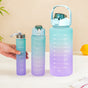 Set Of 3 Motivational Water Bottles Green Lavender- Water bottles, water bottle set, BPA free water bottles, water bottle with sipper