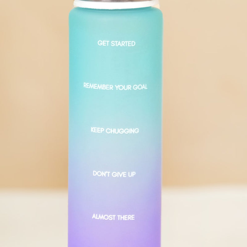 Set Of 3 Motivational Water Bottles Green Lavender- Water bottles, water bottle set, BPA free water bottles, water bottle with sipper