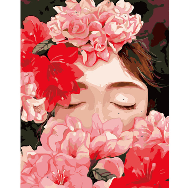 Floral Serenity DIY Painting By Numbers Kit
