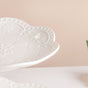 White Crochet Ceramic 3-tier Cupcake Stand