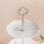 White Crochet Ceramic 3-tier Cupcake Stand