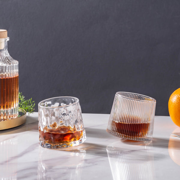 Rotating Glass Set of 2