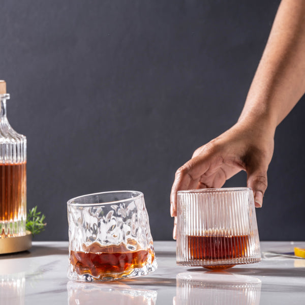 Rotating Glass Set of 2