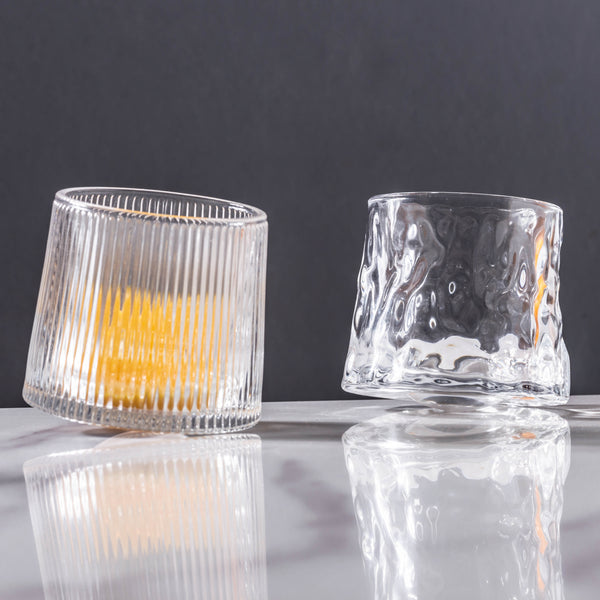 Rotating Glass Set of 2