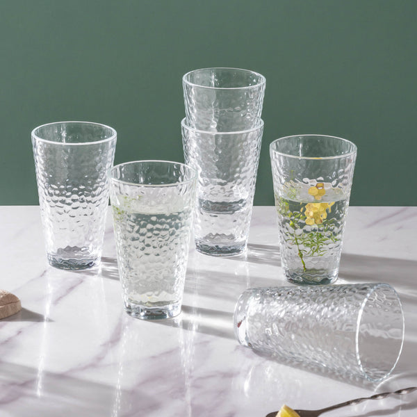 Tall Beverage Glass Set of 6