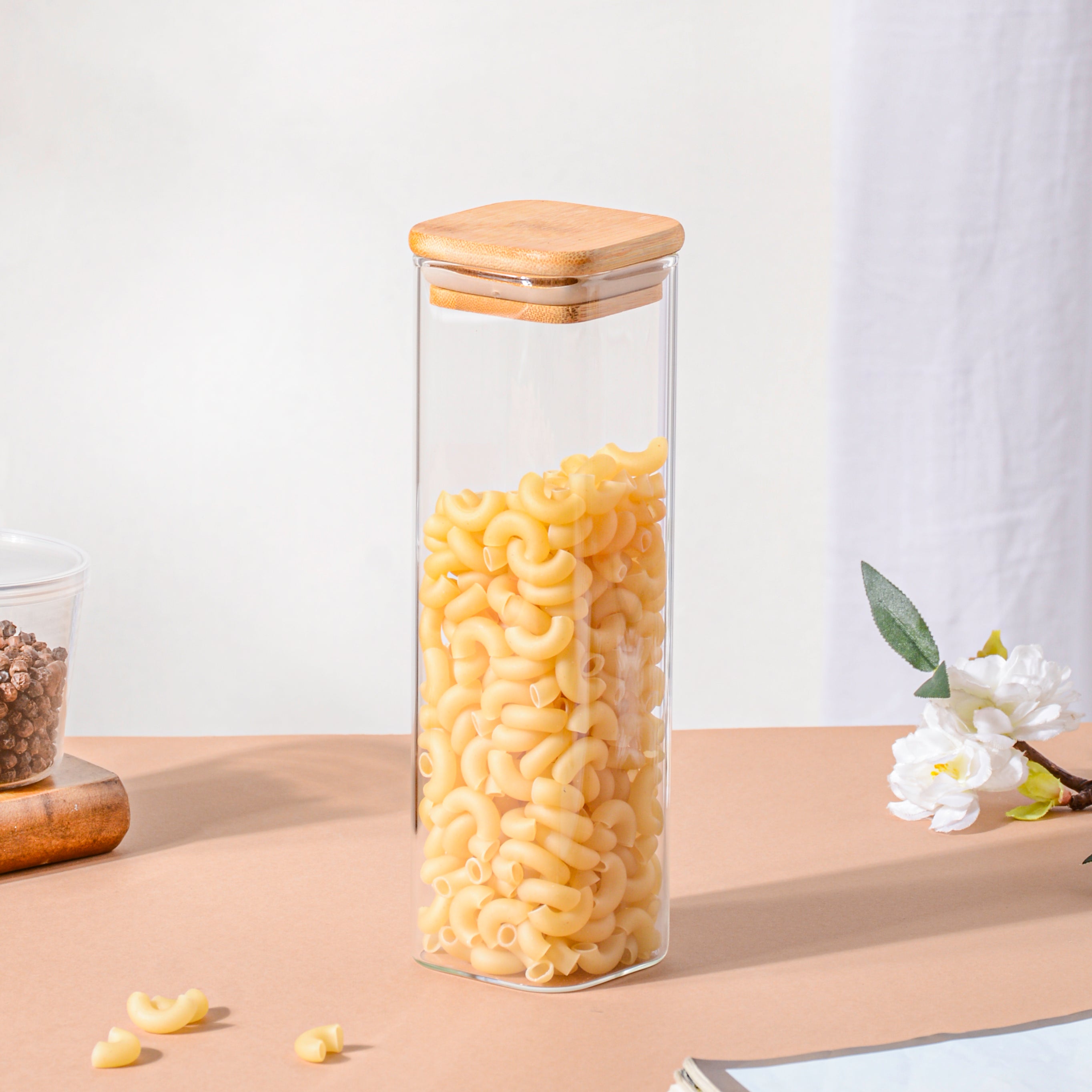 Glass Jar With Lid - Jar