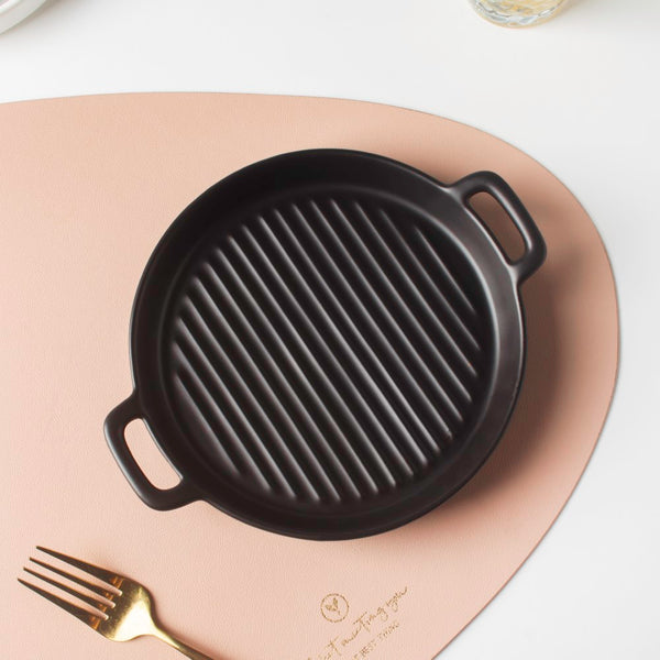 Black Oven Plate Small