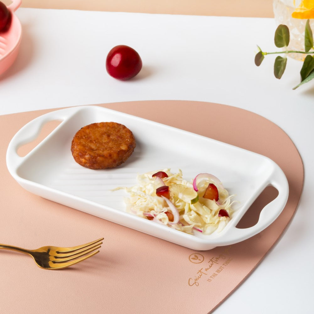 Baking Tray With Handle White Online Premium Baking Tray Nestasia