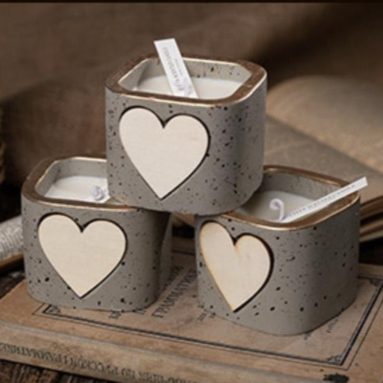 Heart Candle - Candle | Living room decor ideas