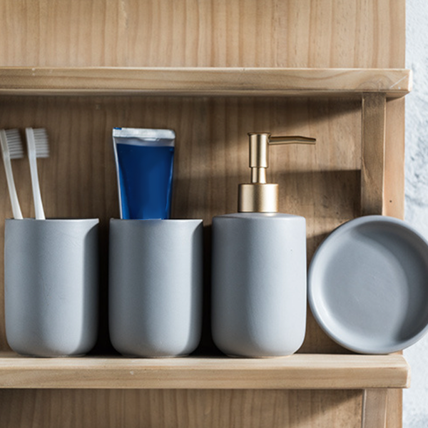 Grey Bath Set