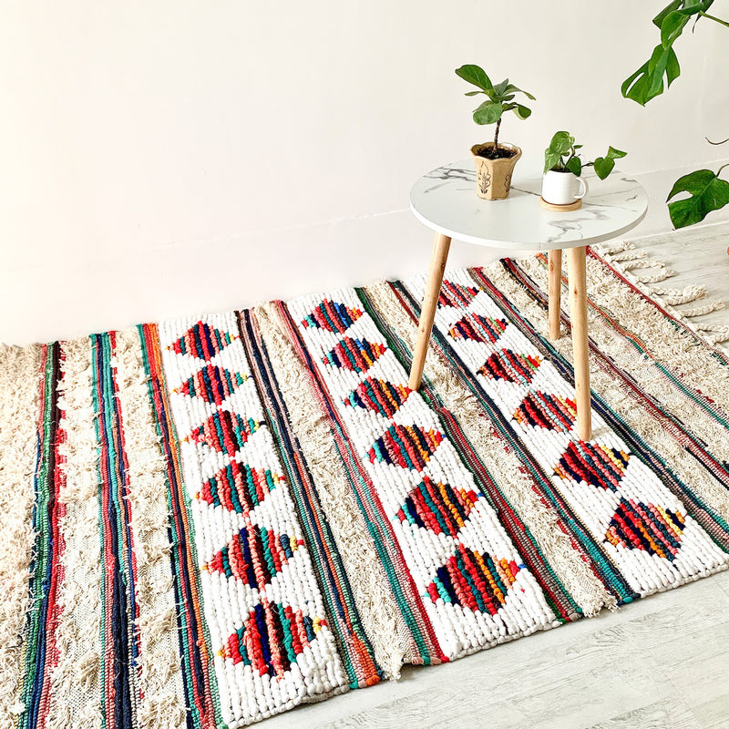 BOHO Delilah Hand Woven Rug - Multicoloured