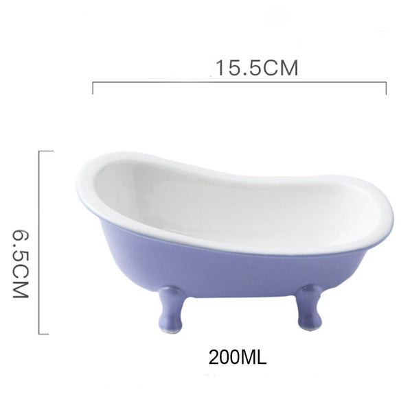 Purple Tub Ceramic Snack Bowl 200 ml
