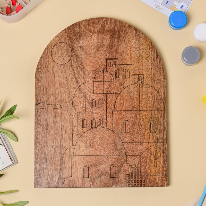 Santorini Wooden DIY Paint Kit 13x10 Inch