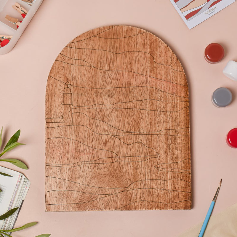 Lighthouse Wooden DIY Paint Kit 13x10 Inch