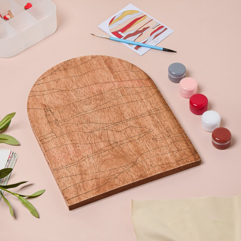 Lighthouse Wooden DIY Paint Kit 13x10 Inch