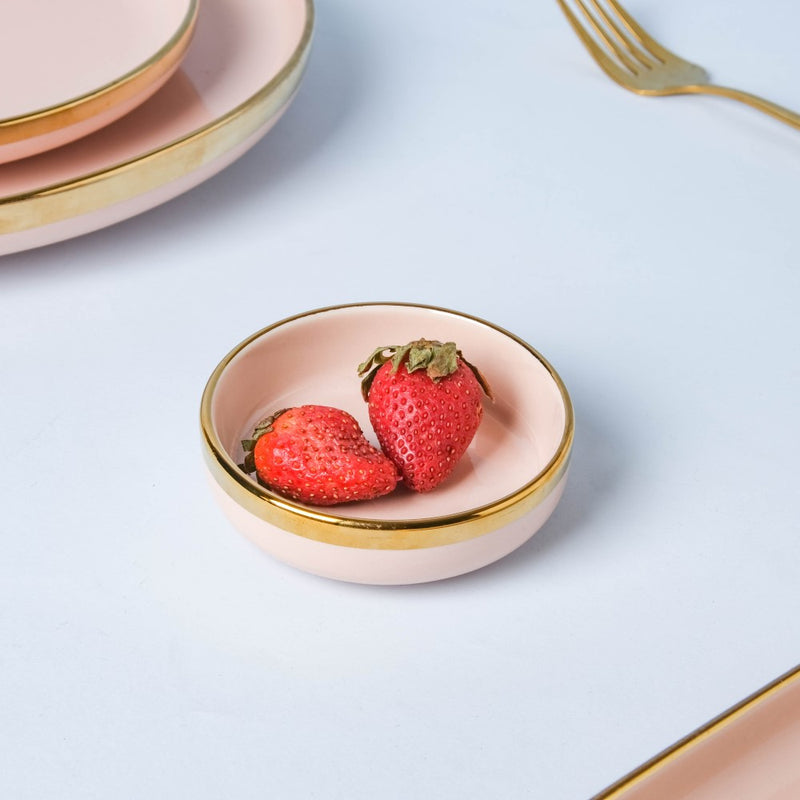 VERA Pink 27 Piece Dinner Set For 6