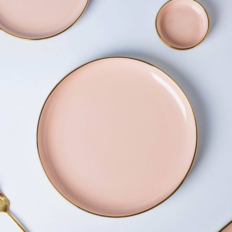 VERA Pink 27 Piece Dinner Set For 6
