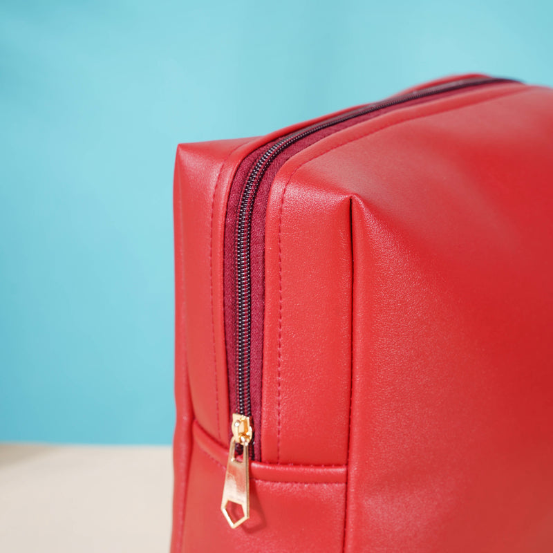 Red Travel Kit Set of 4