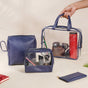 Navy Blue Travel Kit Set of 4